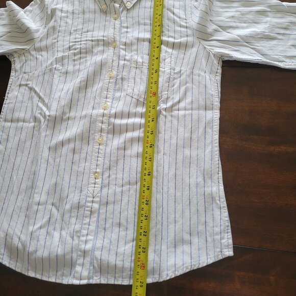 GAP Oxford Striped Button Down Shirt Women's Size XS - Picture 12 of 13